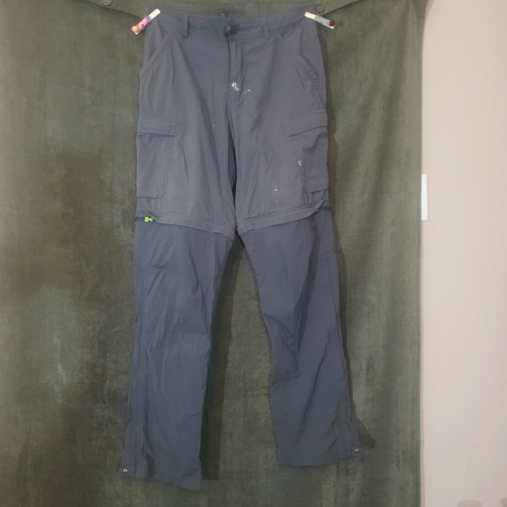 REI gray convertible cargo pants size 30x32